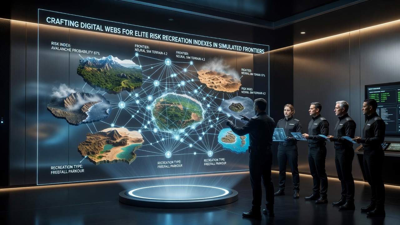 Interconnected simulation nodes forming a digital web in a frontier environment