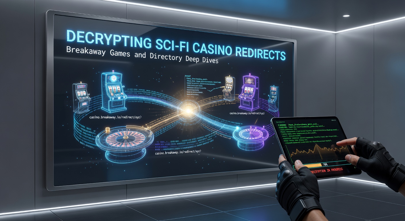 Deep dive visualization of casino directory networks with sci-fi game icons and redirect pathways