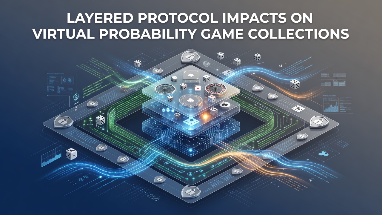 Network diagram showing layered protocols in virtual gaming environments