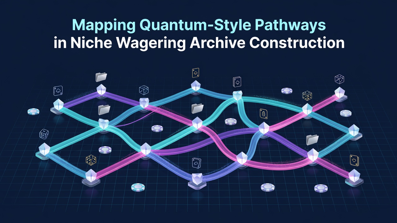 Digital network visualization showing interconnected pathways for niche wagering archives